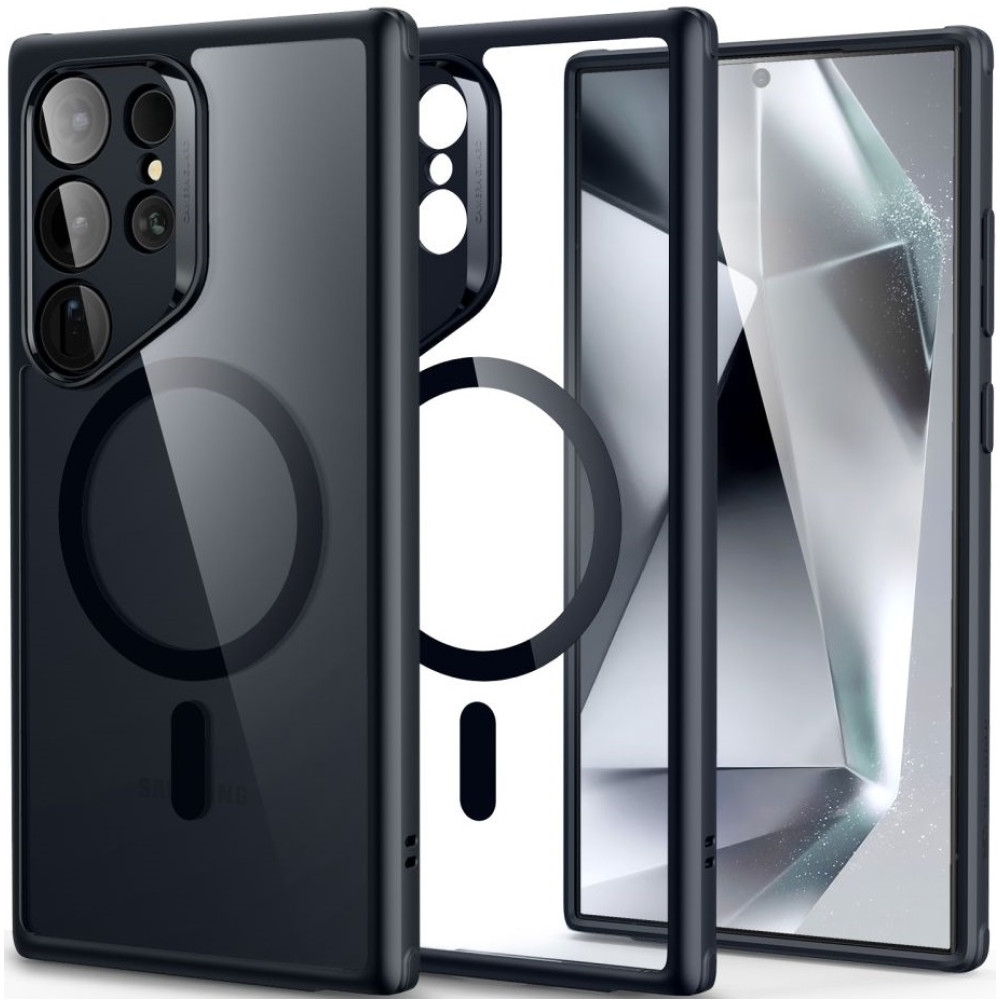 Ανθεκτική MagSafe Θήκη Samsung Galaxy S24 Ultra - ESR Classic Hybrid HaloLock - Clear / Black (4894240190272)