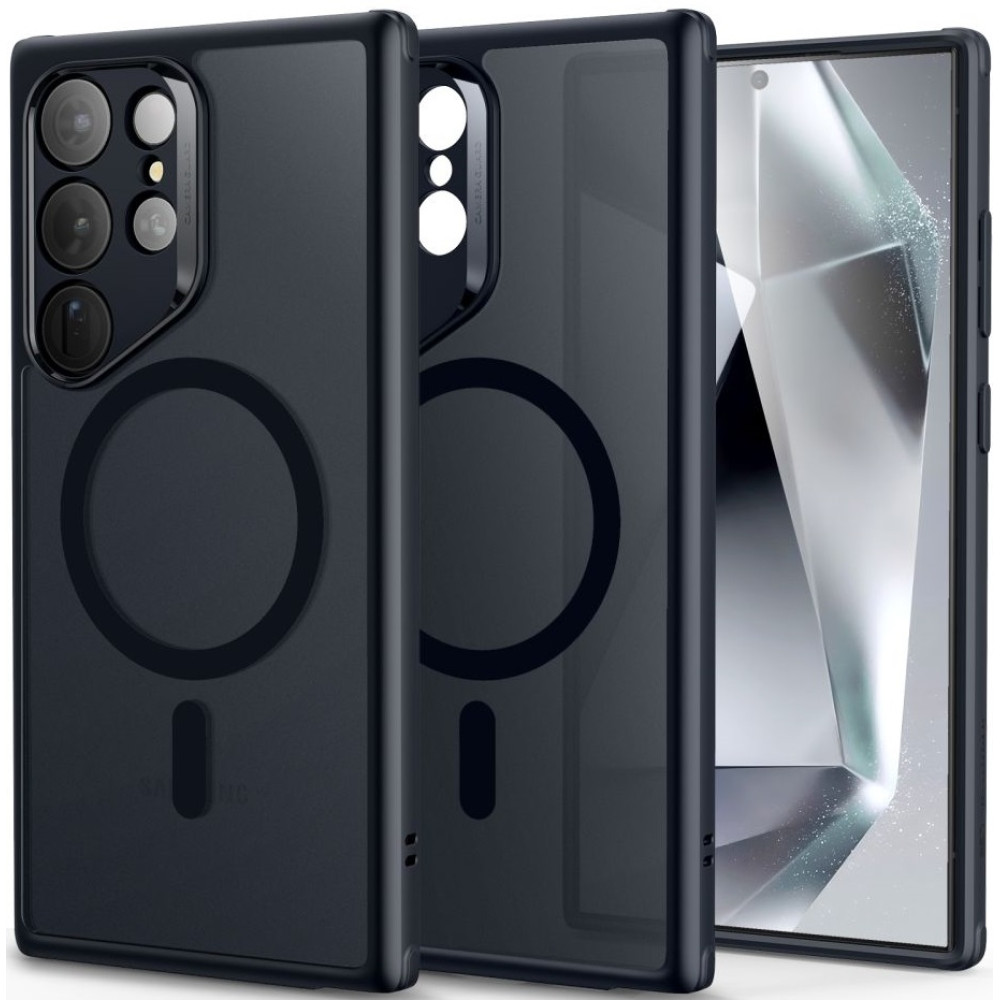 Ανθεκτική MagSafe Θήκη Samsung Galaxy S24 Ultra - ESR Classic Hybrid HaloLock - Frosted Black (4894240190289)