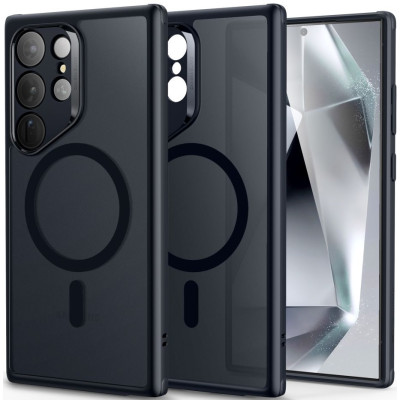 Ανθεκτική MagSafe Θήκη Samsung Galaxy S24 Ultra - ESR Classic Hybrid HaloLock - Frosted Black (4894240190289)