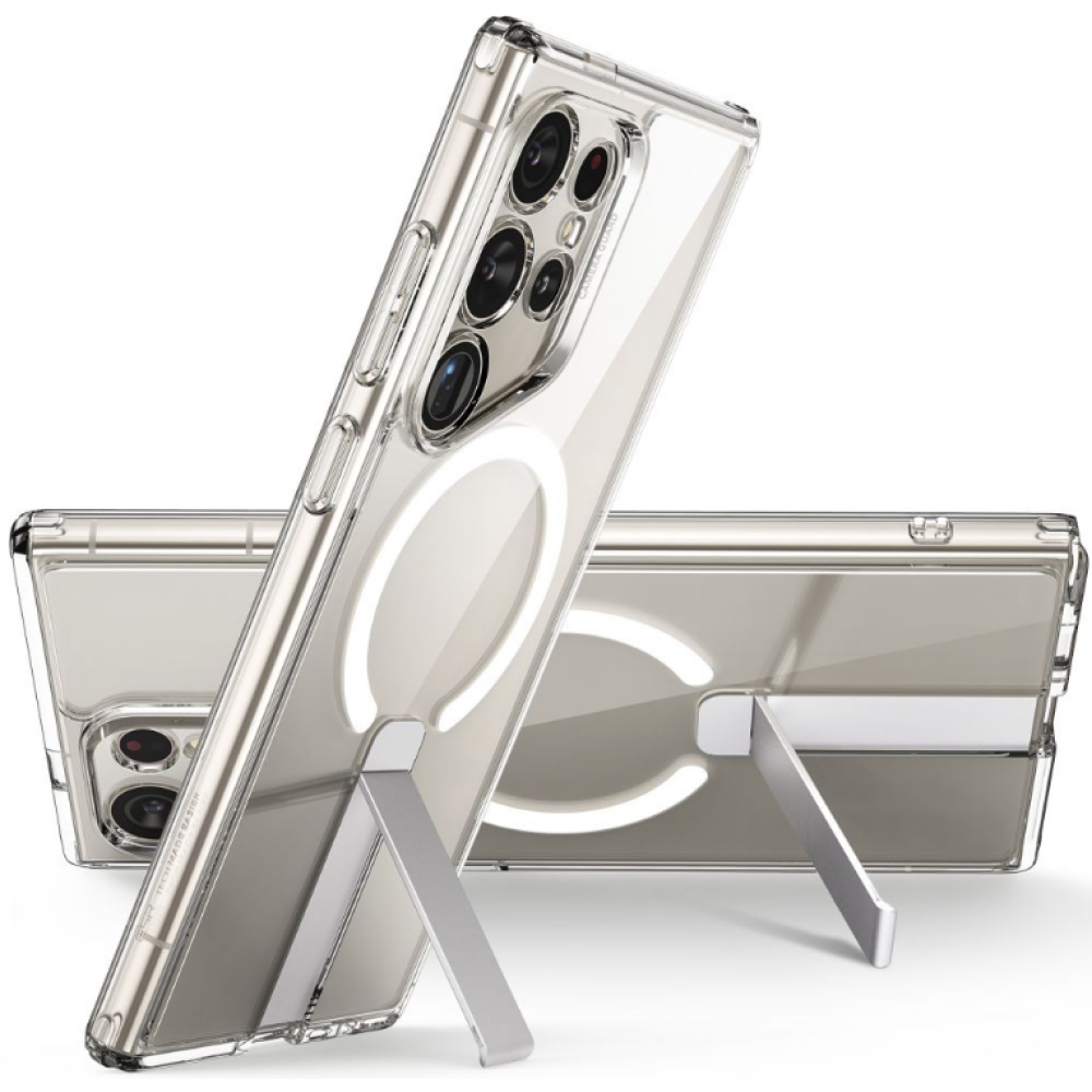 Διάφανη Ανθεκτική MagSafe Σκληρή Θήκη με Kickstand - Samsung Galaxy S24 Ultra - ESR Boost Flickstand HaloLock Case - Clear (4894240189887)