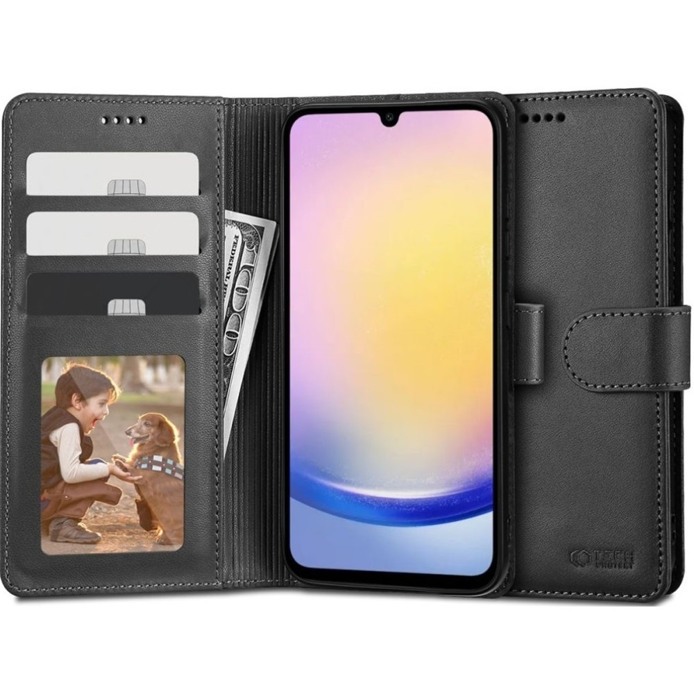 Tech-Protect Wallet - Θήκη Πορτοφόλι Samsung Galaxy A25 - Black (5906203690312)