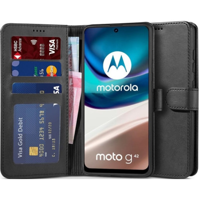 Tech-Protect AirWallet - Θήκη Πορτοφόλι Motorola Moto G42 - Black (9589046924606)