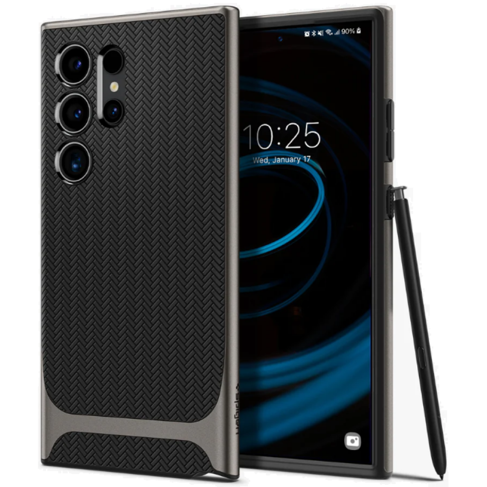 Ανθεκτική Θήκη - Samsung Galaxy S24 Ultra - Spigen Neo Hybrid - Gunmetal (ACS07305)