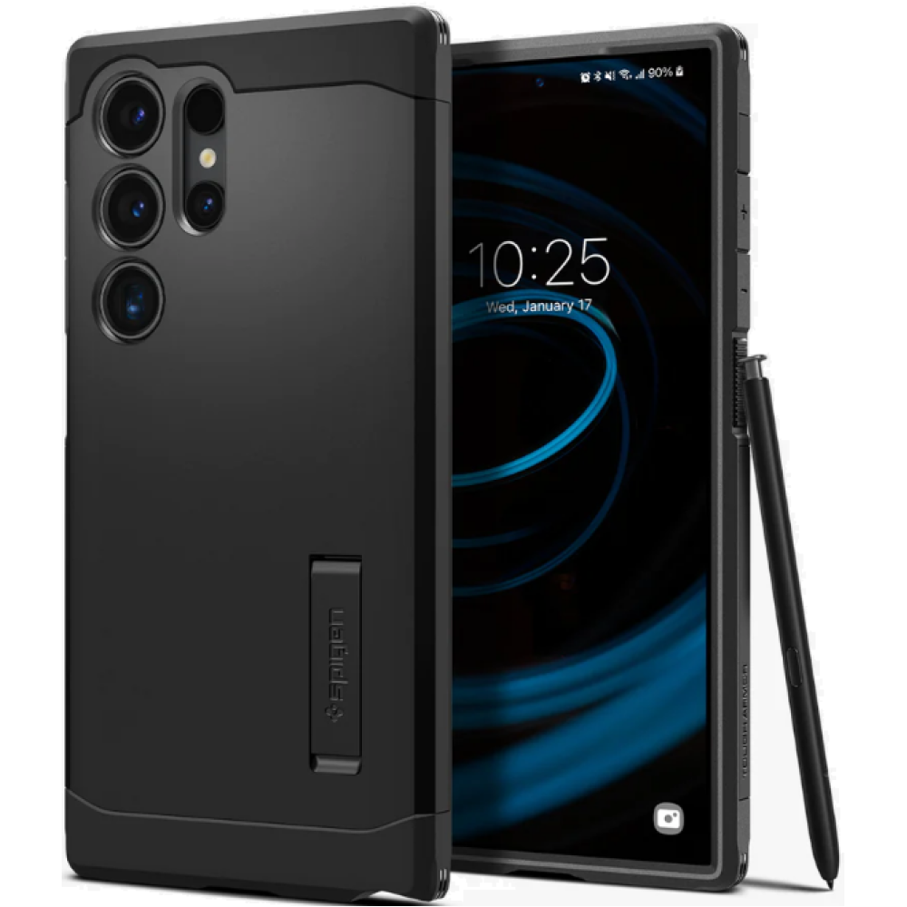 Ανθεκτική Σκληρή Θήκη - Samsung Galaxy S24 Ultra - Spigen Tough Armor - Black (ACS07300)