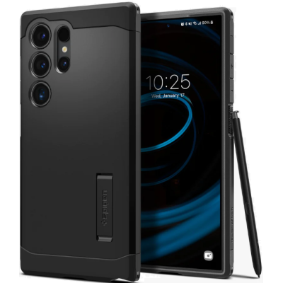 Ανθεκτική Σκληρή Θήκη - Samsung Galaxy S24 Ultra - Spigen Tough Armor - Black (ACS07300)