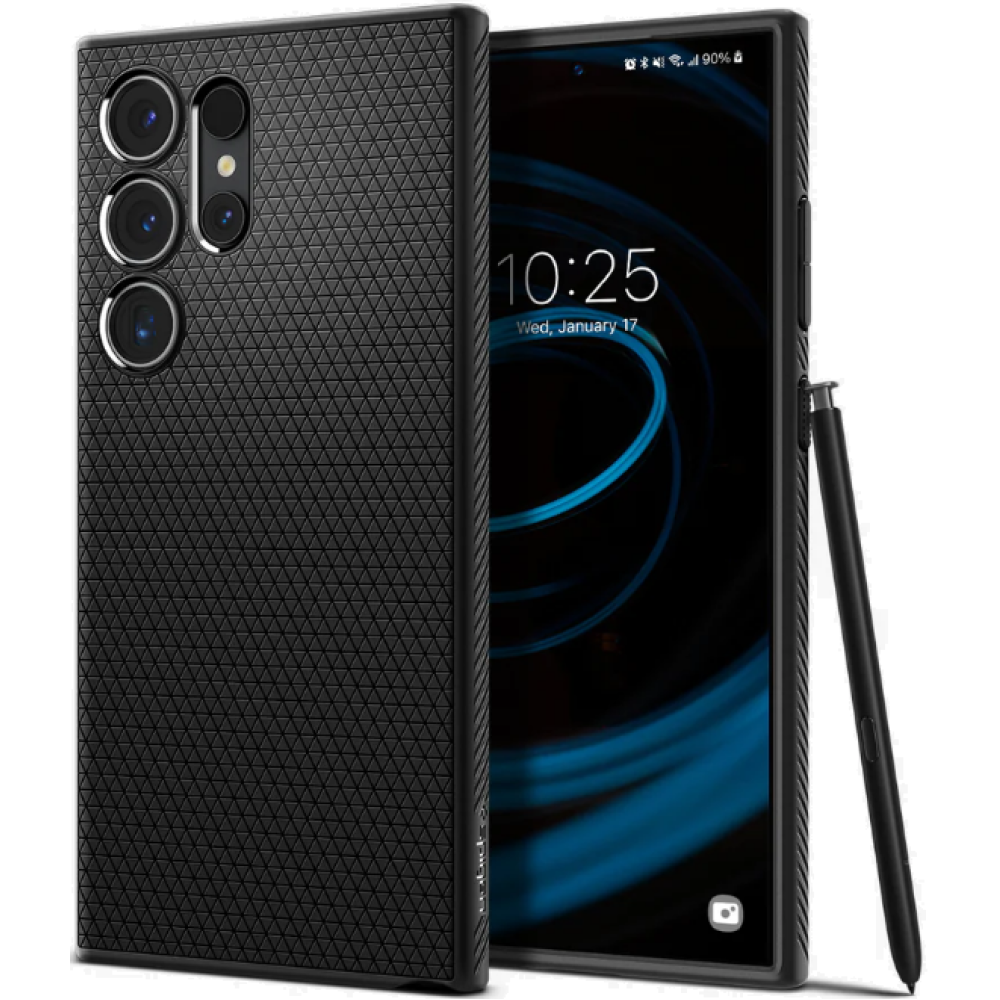 Θήκη Σιλικόνης - Samsung Galaxy S24 Ultra - Spigen Liquid Air - Matte Black (ACS07287)