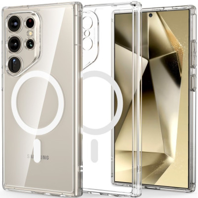 Ανθεκτική MagSafe Θήκη Samsung Galaxy S24 Ultra - ESR Classic Hybrid HaloLock - Clear (4894240190302)