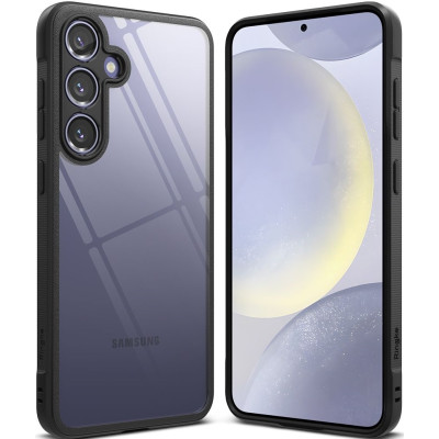 Σκληρή Διάφανη Θήκη με TPU Bumper - Samsung Galaxy S24 - Ringke Fusion Bold - Black (8809961782749)