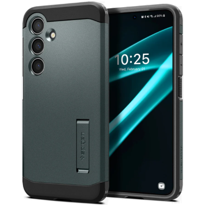 Ανθεκτική Σκληρή Θήκη - Samsung Galaxy S24 Plus - Spigen Tough Armor - Abyss Green (ACS07334)