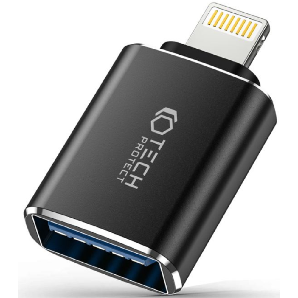 Tech-Protect Ultraboost Adapter - Αντάπτορας Lightning (male) σε USB-A (female) - Black (9490713932919)
