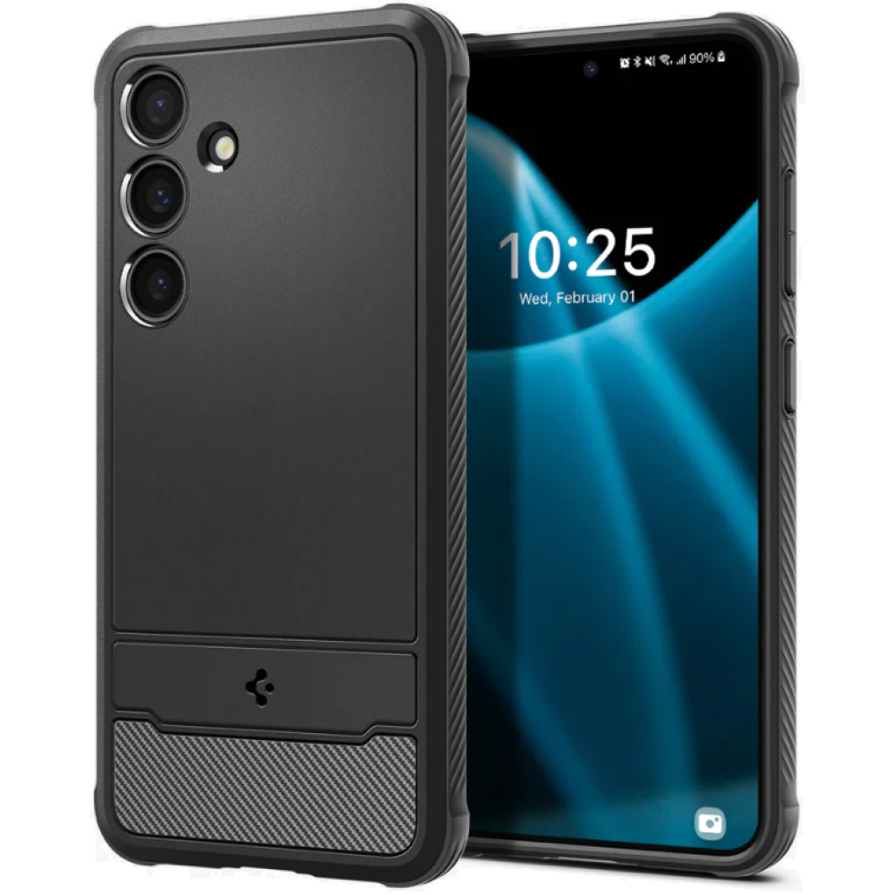 Ανθεκτική Θήκη Σιλικόνης - Samsung Galaxy S24 - Spigen Rugged Armor - Matte Black (ACS07346)