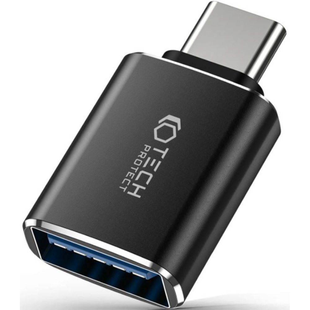 Tech-Protect Ultraboost Adapter - Αντάπτορας Type-C (male) σε USB-A (female) - Black (9490713932858)