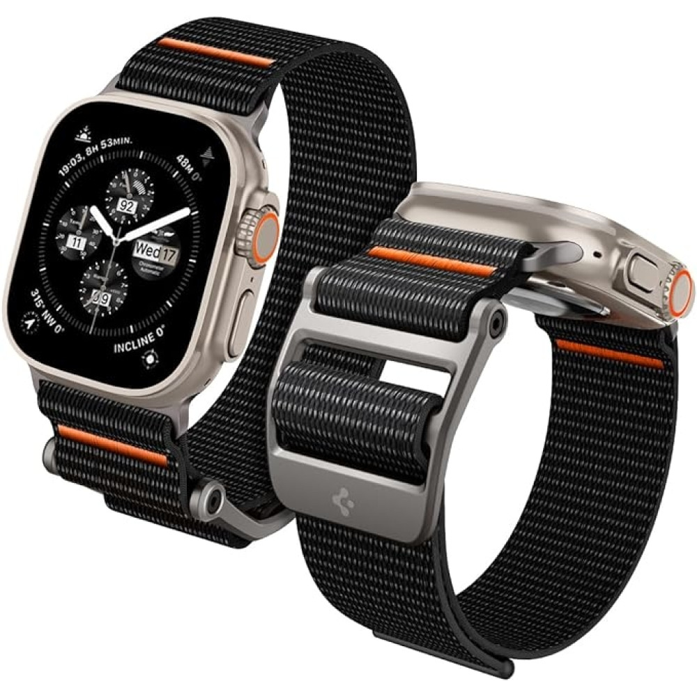 Spigen DuraPro Flex Ultra - Λουράκι Apple Watch Ultra/SE/11/10/9/8/7/6/5/4 (49/46/45/44mm) - Black (AMP05981)