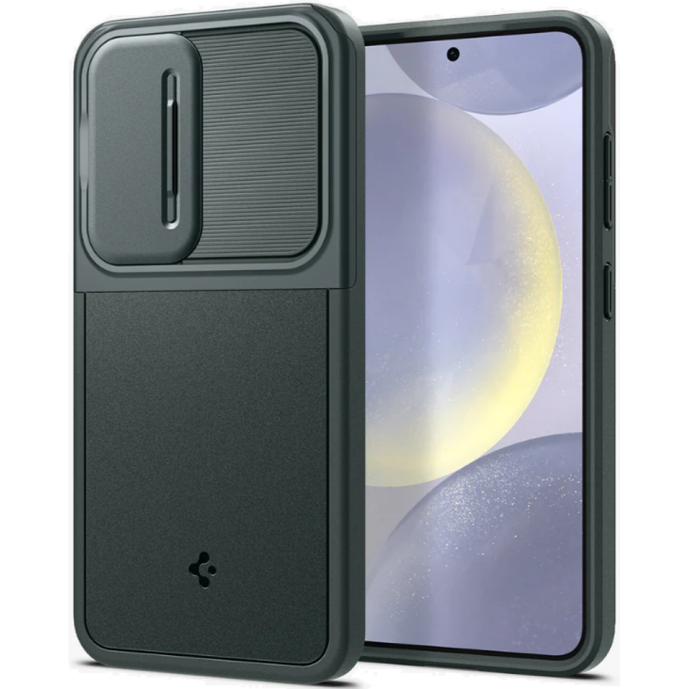 Θήκη με Κάλυμμα για την Κάμερα - Samsung Galaxy S24 - Spigen Optik Armor - Abyss Green (ACS07364)
