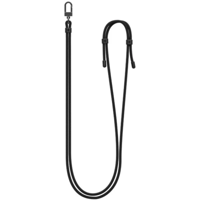 Spigen Universal Crossbody Strap - Ρυθμιζόμενο Λουράκι Λαιμού για Μεταφορά Αξεσουάρ / Θήκες Smartphone / AirPods / AirTag / Κλειδιά από Ύφασμα Dacron - Black (AFA06263)