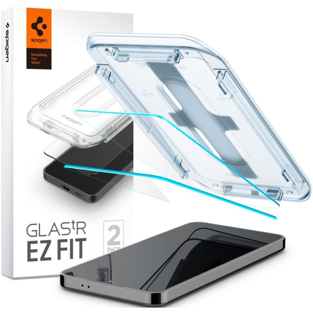 Αντιχαρακτικό Γυαλί Οθόνης - Samsung Galaxy S25 / S24 - Spigen Tempered Glass GLAS.tR EZ Fit HD - 2 Τεμάχια - Clear (AGL07440)