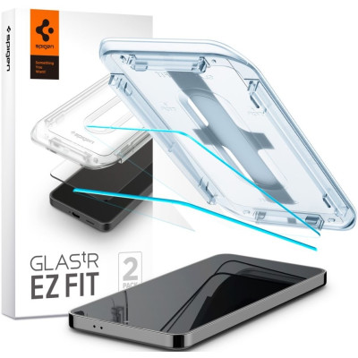 Αντιχαρακτικό Γυαλί Οθόνης - Samsung Galaxy S25 / S24 - Spigen Tempered Glass GLAS.tR EZ Fit HD - 2 Τεμάχια - Clear (AGL07440)