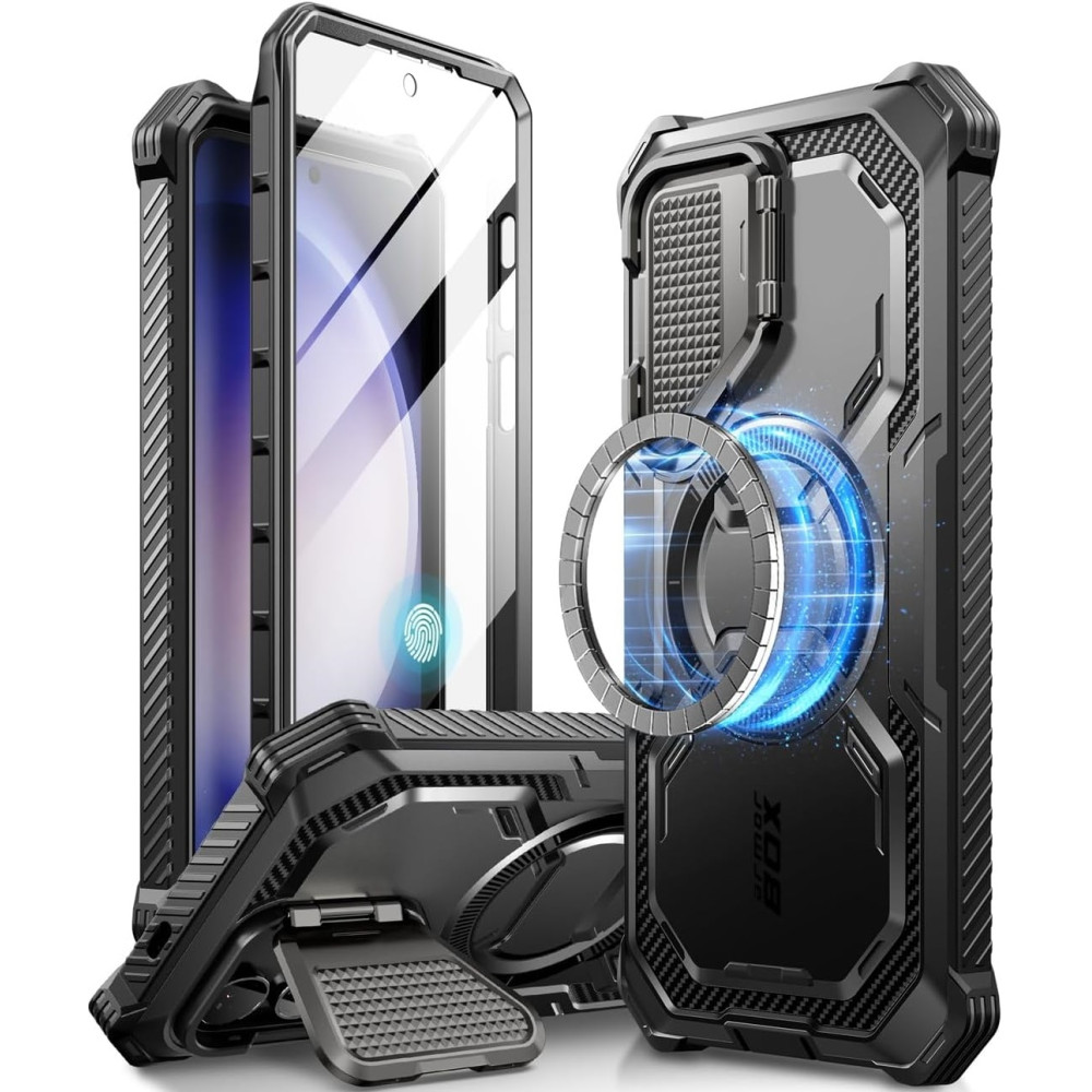 Ανθεκτική Θήκη MagSafe με Μεταλλικό Κάλυμμα για την Κάμερα - Samsung Galaxy S24 - Supcase i-Blason Armorbox Mag - Black (843439138698)