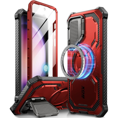 Ανθεκτική Θήκη MagSafe με Μεταλλικό Κάλυμμα για την Κάμερα - Samsung Galaxy S24 - Supcase i-Blason Armorbox Mag - Ruddy (843439138728)