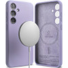 Ανθεκτική MagSafe Θήκη Σιλικόνης - Samsung Galaxy S24 - Ringke Silicone Magnetic - Lavender (8809961782954)