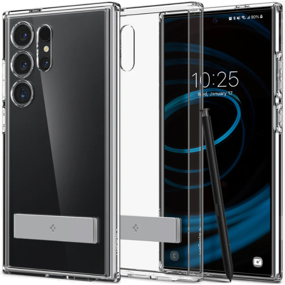 Σκληρή Θήκη - Samsung Galaxy S24 Ultra - Spigen Ultra Hybrid S - Crystal Clear (ACS07299)