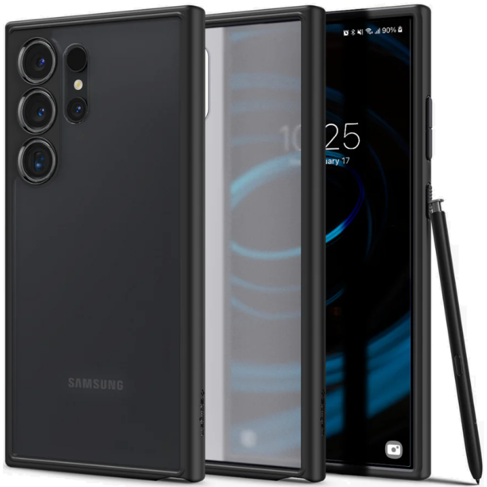 Σκληρή Θήκη - Samsung Galaxy S24 Ultra - Spigen Ultra Hybrid - Frost Black (ACS07296)