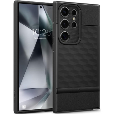 Ανθεκτική Θήκη Σιλικόνης - Samsung Galaxy S24 Ultra - Caseology Parallax - Matte Black (ACS07318)