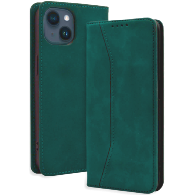 Bodycell Θήκη - Πορτοφόλι Apple iPhone 14 - Green (5206015031038)