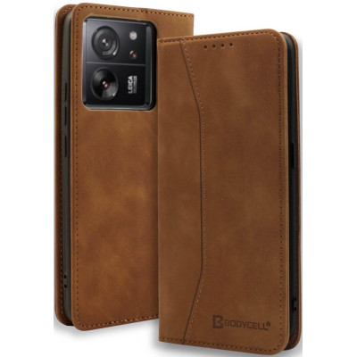 Bodycell Θήκη - Πορτοφόλι Xiaomi 13T / 13T Pro - Brown (5206015072109)