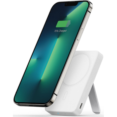 ESR HaloLock Kickstand Wireless PowerBank με 1 x Type-C - 20W - 10.000mAh / Βάση Ασύρματης Φόρτισης MagSafe 7.5W - White (4894240132579)