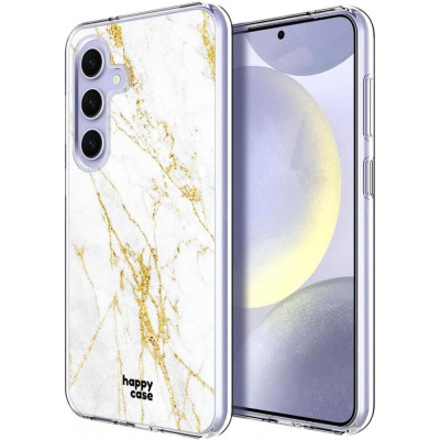 Θήκη Σιλικόνης - Samsung Galaxy S24 - HappyCase - Marble Print (8719246442391)
