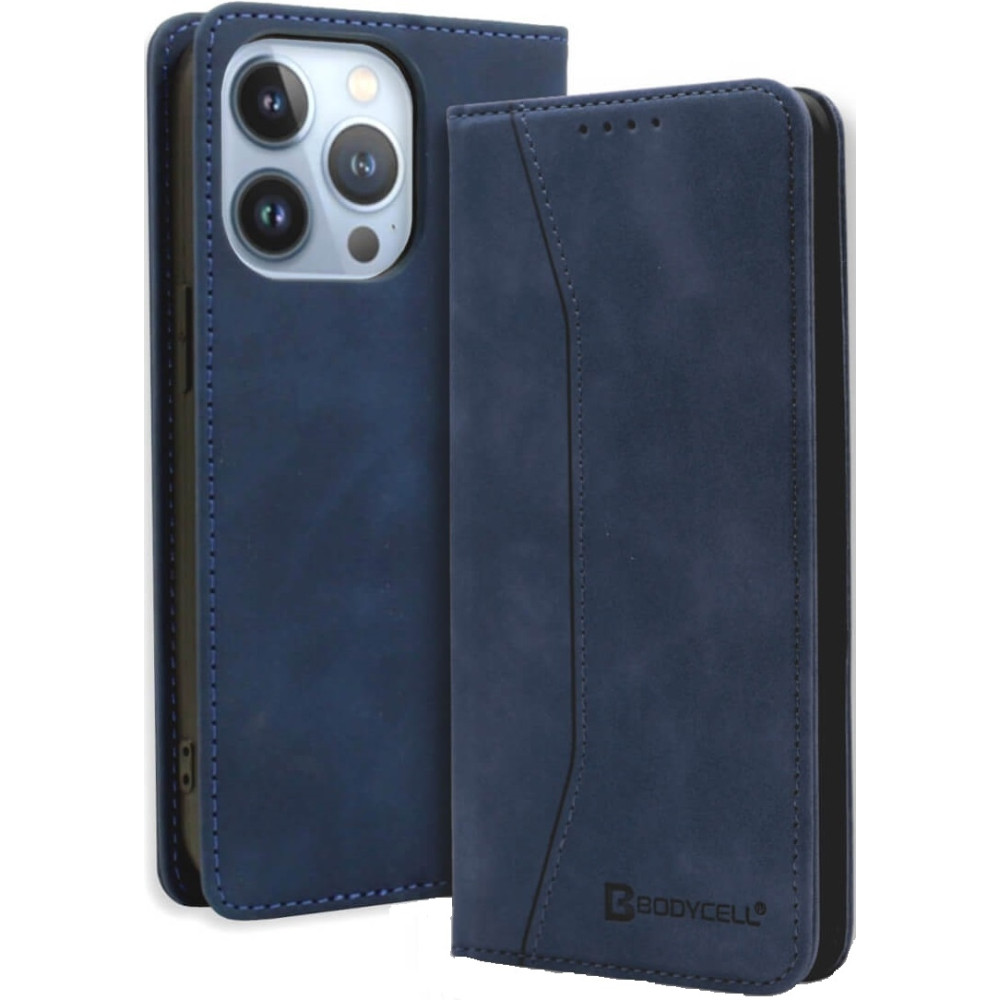 Θήκη Apple iPhone 15 Pro Max - Bodycell Book Case Πορτοφόλι - Blue (5206015073236)