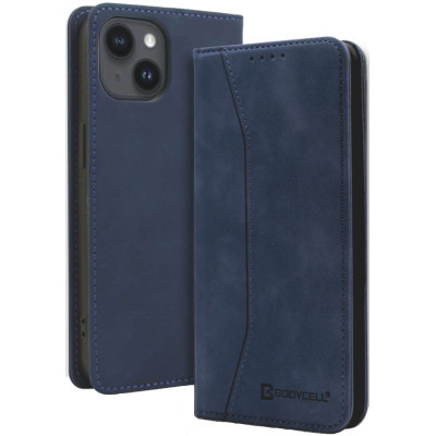 Bodycell Θήκη - Πορτοφόλι Apple iPhone 15 - Blue (5206015073182)
