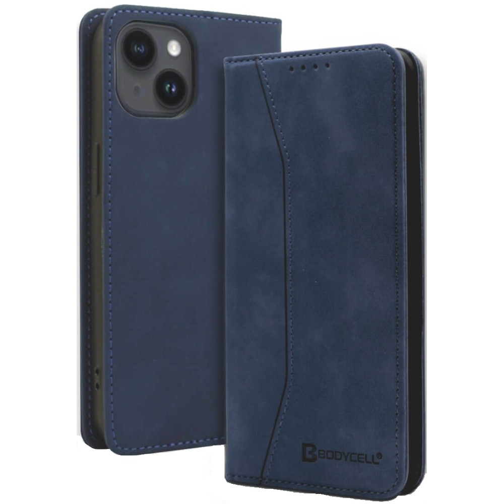 Bodycell Θήκη - Πορτοφόλι Apple iPhone 15 Plus - Blue (5206015073205)