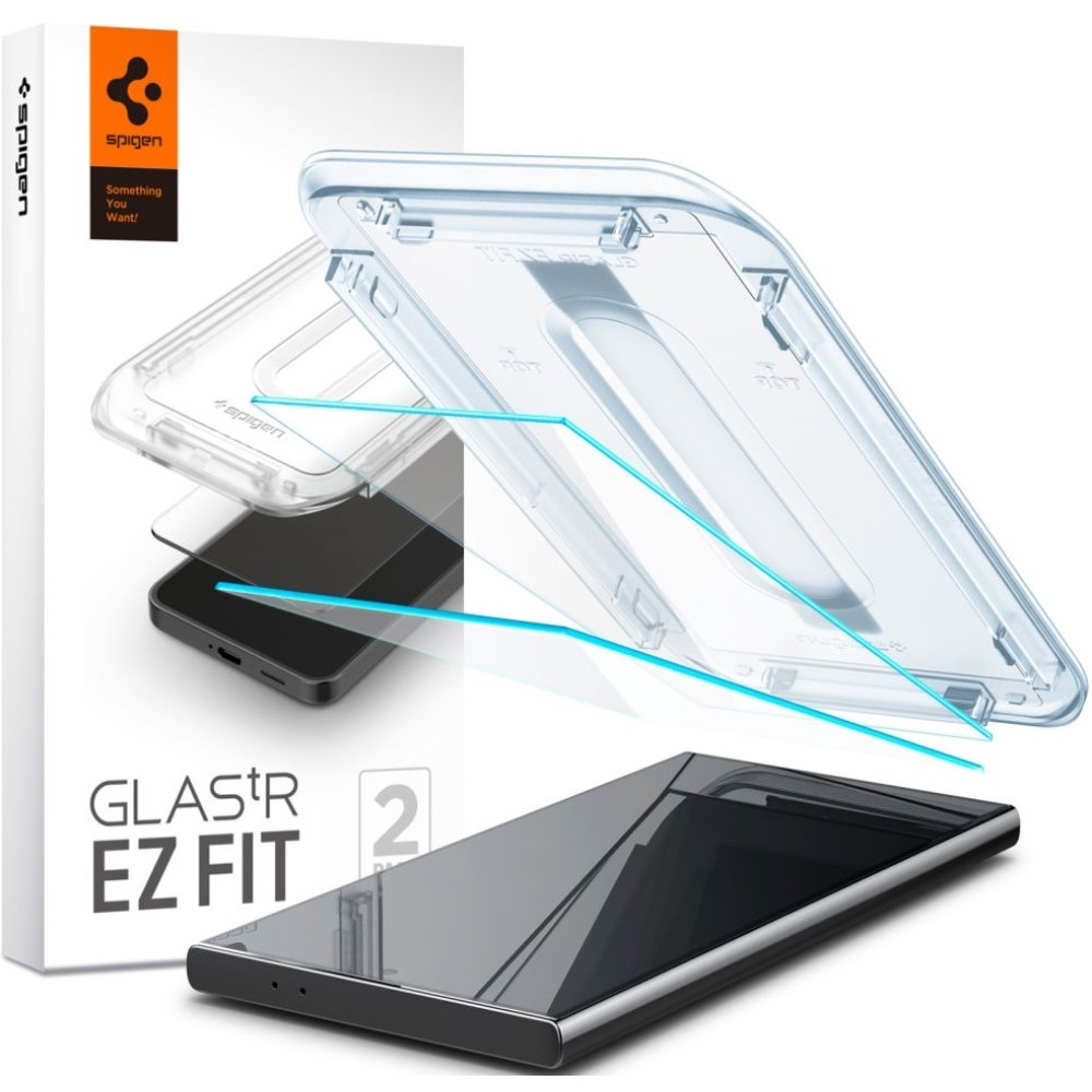 Αντιχαρακτικό Γυαλί Οθόνης - Samsung Galaxy S24 Ultra - Spigen Tempered Glass GLAS.tR EZ Fit HD - 2 Τεμάχια - Clear (AGL07495)
