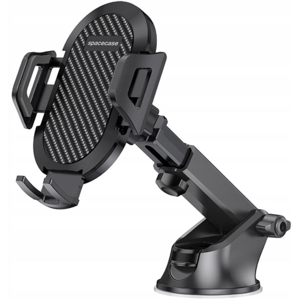 Spacecase SC01 Universal Dashboard & Windshield Car Holder - Universal Βάση Κινητών με Βεντούζα & Ρυθμιζόμενο Βραχίονα για Ταμπλό / Παρμπρίζ Αυτοκινήτου - Black (5903943292929)