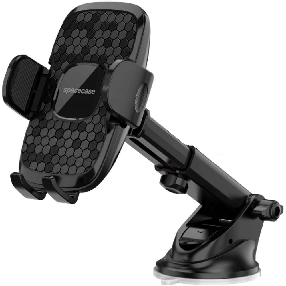 Spacecase SC13 Ghost Series Dash & Windshield Car Holder - Universal Βάση Κινητών 4.7" - 7" με Βεντούζα & Ρυθμιζόμενο Βραχίονα για Ταμπλό / Παρμπρίζ Αυτοκινήτου - Black (5905719039066)