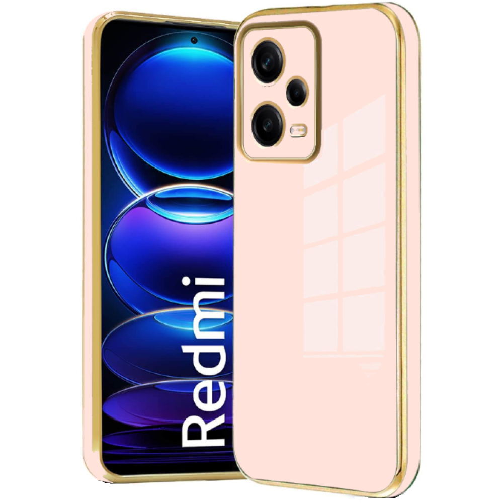 Bodycell Gold Plated - Θήκη Σιλικόνης Xiaomi Redmi Note 12 Pro 5G - Pink (5206015071768)