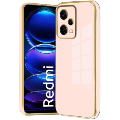 Bodycell Gold Plated - Θήκη Σιλικόνης Xiaomi Redmi Note 12 Pro 5G - Pink (5206015071768)