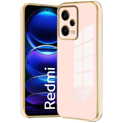 Bodycell Gold Plated - Θήκη Σιλικόνης Xiaomi Redmi Note 12 5G / Poco X5 - Pink (5206015071720)