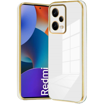 Bodycell Gold Plated - Θήκη Σιλικόνης Xiaomi Redmi Note 12 Pro Plus - White (5206015071812)