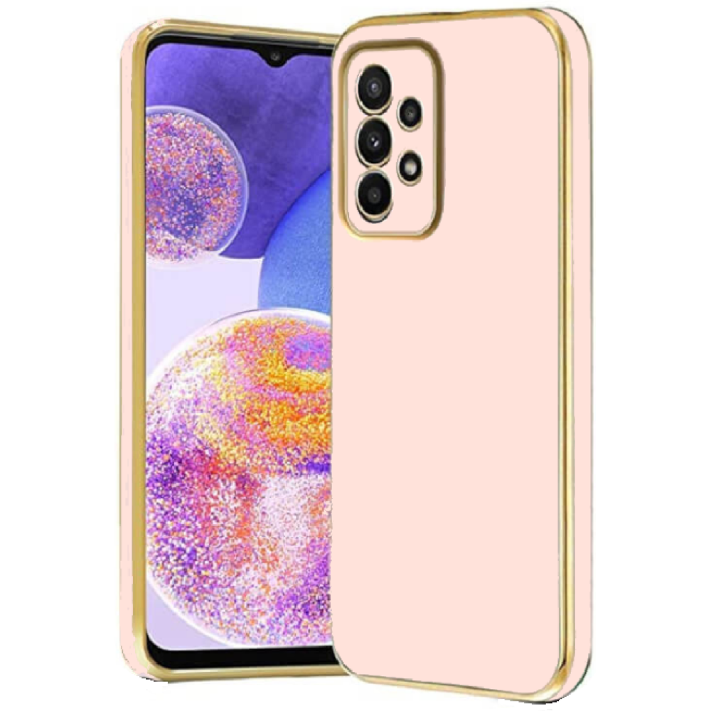 Bodycell Gold Plated - Θήκη Σιλικόνης Samsung Galaxy A23 - Pink (5206015071140)