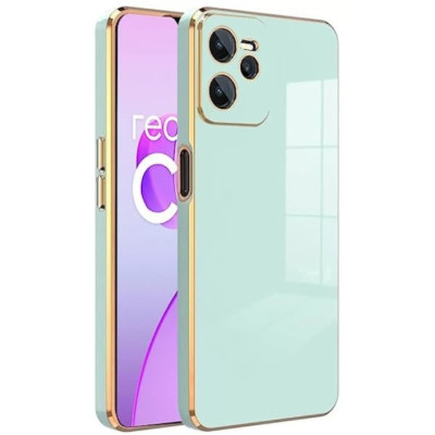 Bodycell Gold Plated - Θήκη Σιλικόνης Realme C35 - Mint Green (5206015070792)