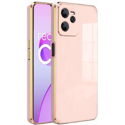 Bodycell Gold Plated - Θήκη Σιλικόνης Realme C35 - Pink (5206015070808)