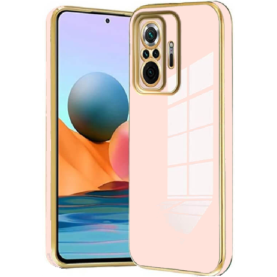 Bodycell Gold Plated - Θήκη Σιλικόνης Xiaomi Redmi Note 10 Pro - Pink (5206015071591)