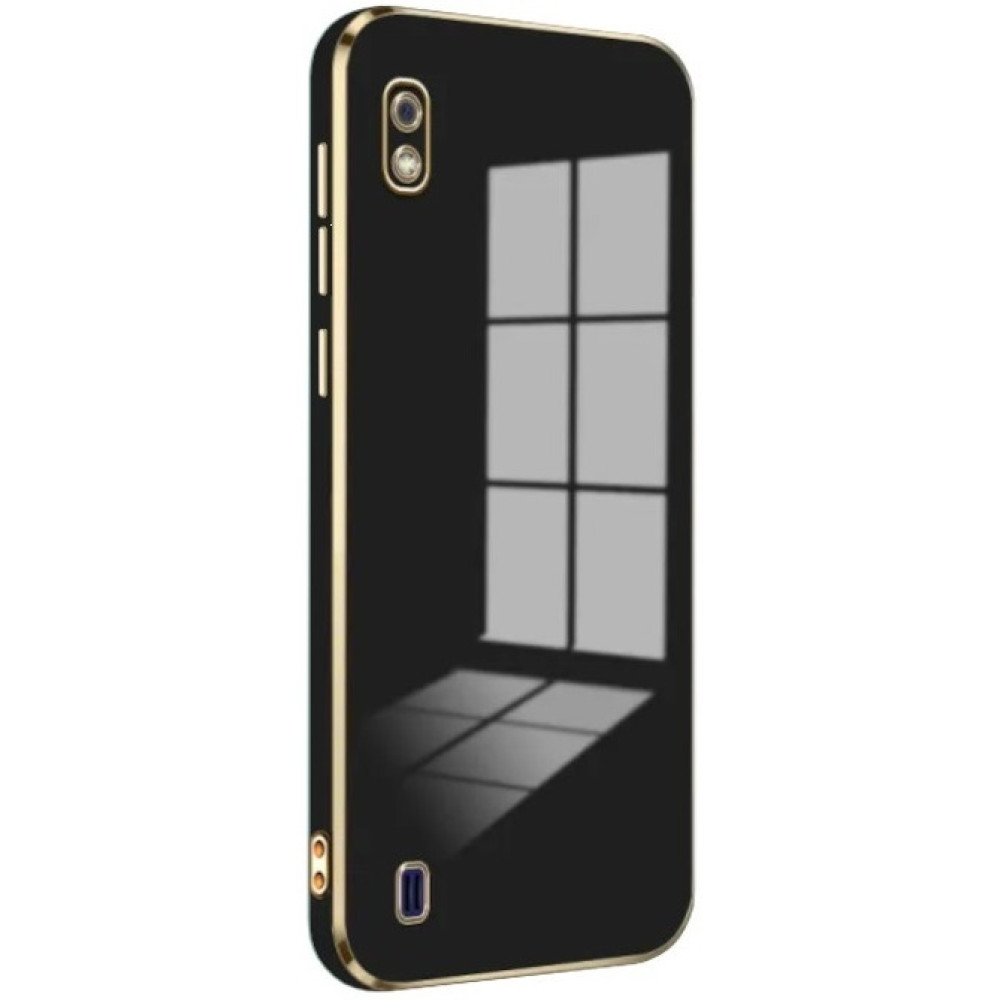 Bodycell Gold Plated - Θήκη Σιλικόνης Samsung Galaxy A10 - Black (5206015070945)