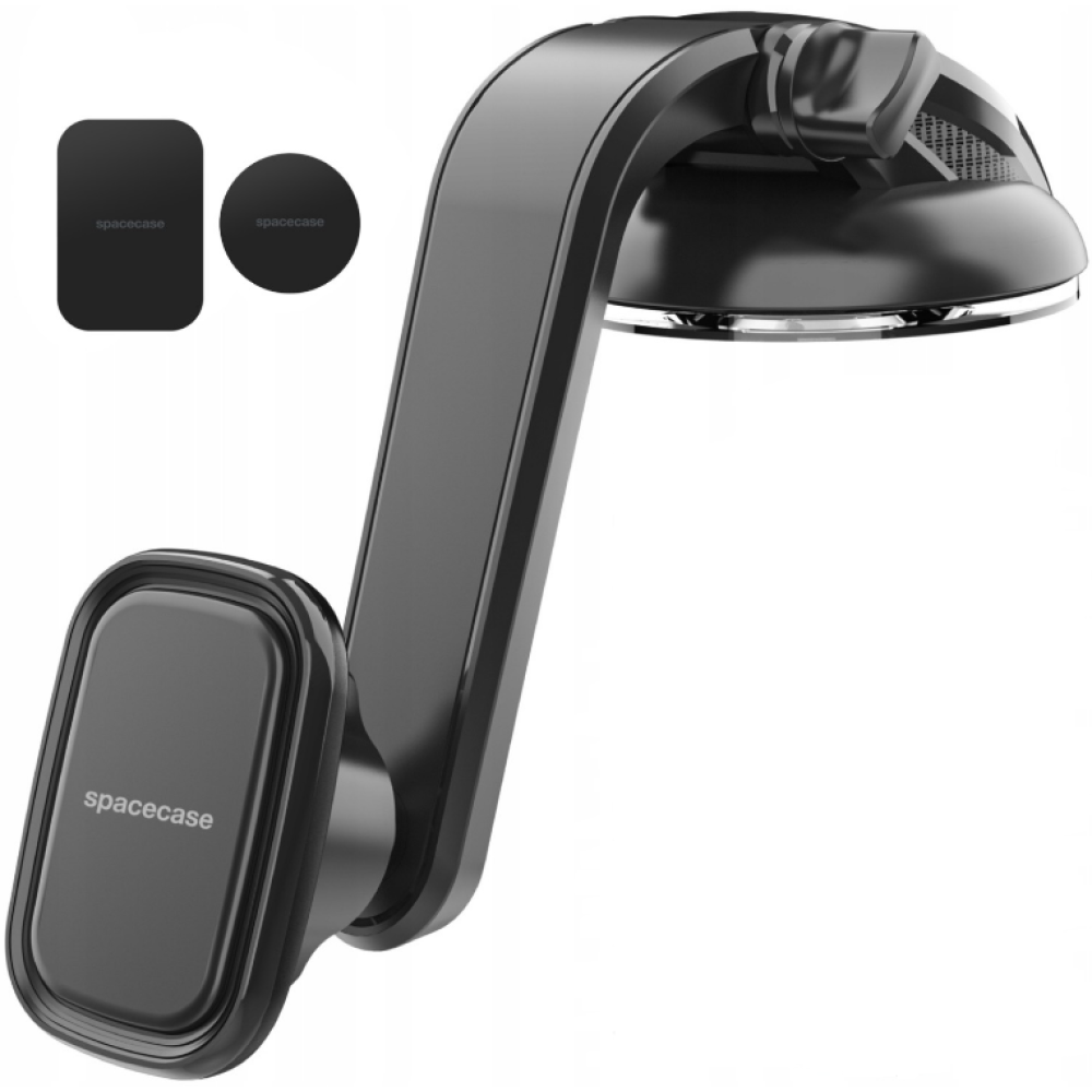 Spacecase SC11 Dashboard Magnetic Car Holder - Universal Μαγνητική Βάση Κινητών με Βεντούζα για Ταμπλό Αυτοκινήτου - Black (5905719039042)