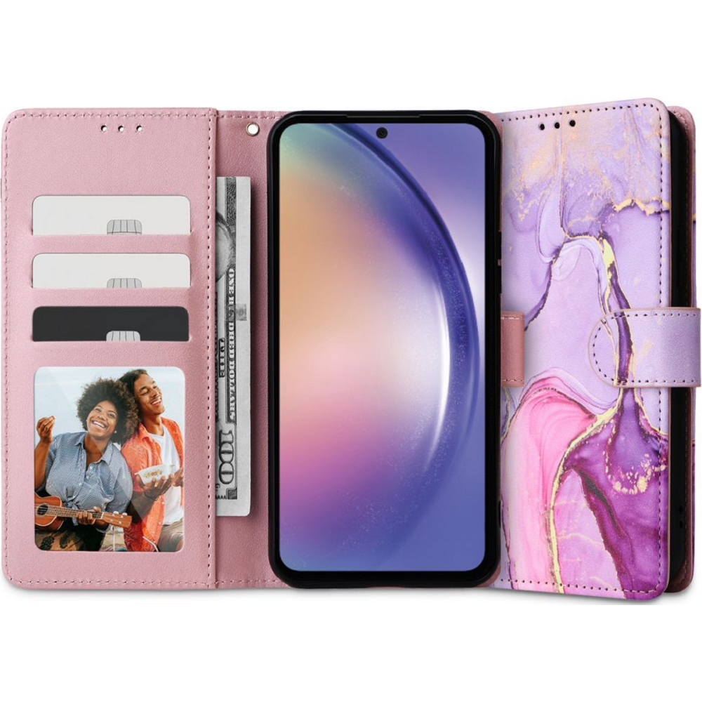Θήκη Πορτοφόλι Samsung Galaxy A55 - Tech-Protect Wallet - Marble (5906203692194)