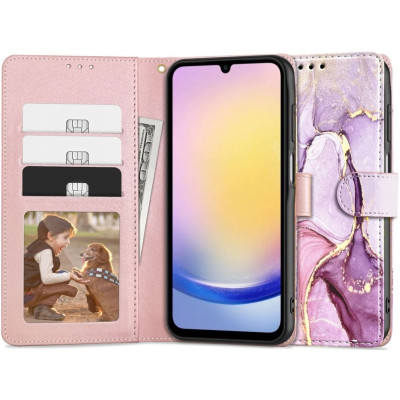 Tech-Protect Wallet - Θήκη Πορτοφόλι Samsung Galaxy A25 - Marble (5906203690329)