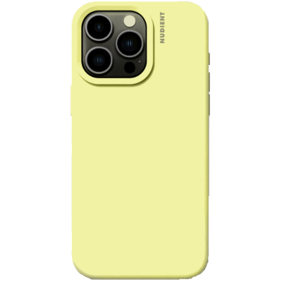 Nudient Base Case - Θήκη Σιλικόνης Apple iPhone 15 Pro Max - Pale Yellow (00-020-0086-0103)